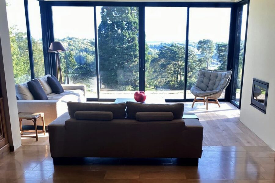 aanbouw masterpatio met design dakrand interieur