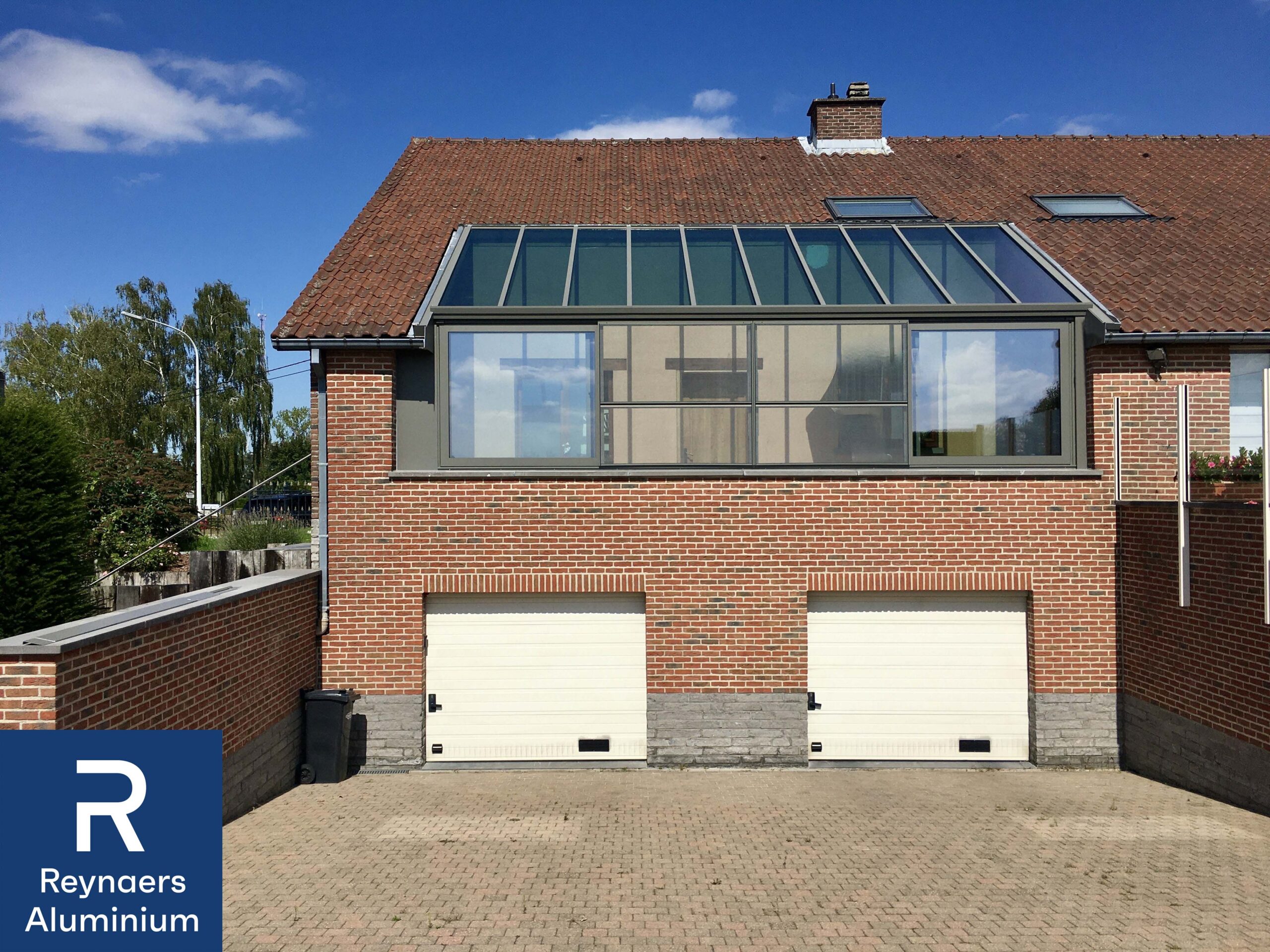 veranda in dak woning 7039 zonwerende beglazing